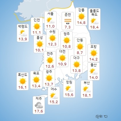 이미지 출처 : 기상청 날씨누리