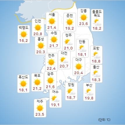 이미지 출처 : 기상청 날씨누리