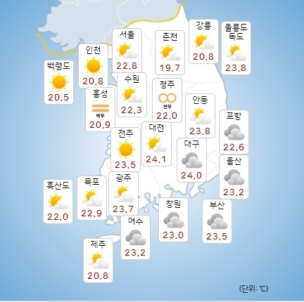 이미지 출처 : 기상청 날씨누리