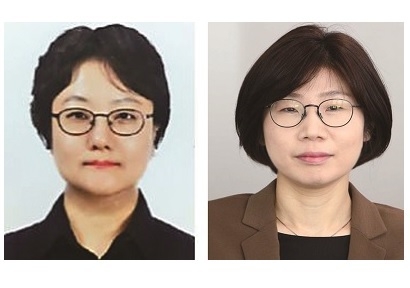 왼쪽부터 김정희 검역본부장, 박수진 식량정책실장.