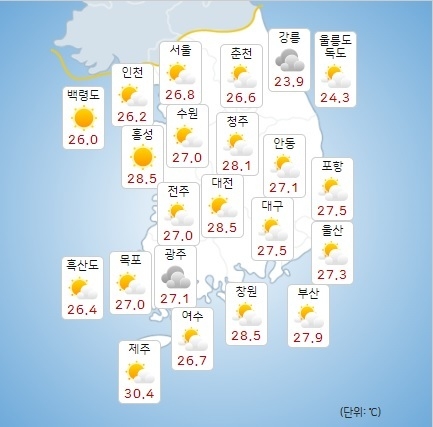 이미지 출처 : 기상청 날씨누리