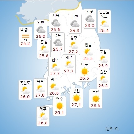 이미지 출처 : 기상청 날씨누리