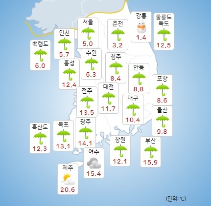 이미지 출처 : 기상청 날씨누리