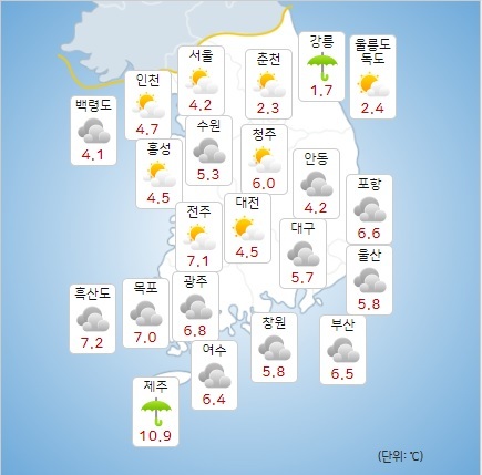 이미지 출처 : 기상청 날씨누리