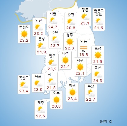 이미지 출처 : 기상청 날씨누리