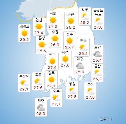 이미지 출처 : 기상청 날씨누리