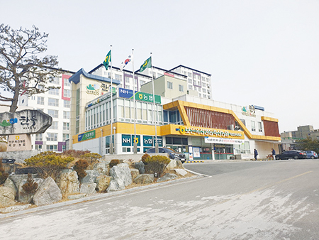보은옥천영동축협 본점 전경.