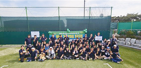 대동테크 창립 25주년 및 ㈜비비코바이오 창립을 기념해 대동테크와<br>
㈜비비코바이오 임직원 및 협력 업체 관계자들이 ’비비코 가족 한마음 체육대회‘를 개최했다.