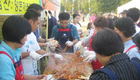 천안 흥타령축제 ‘포크빌’ 시식회 북적