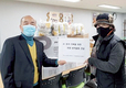 축평원 광주전남지원, 오리농가 AI 예방 위한 방역물품 전달