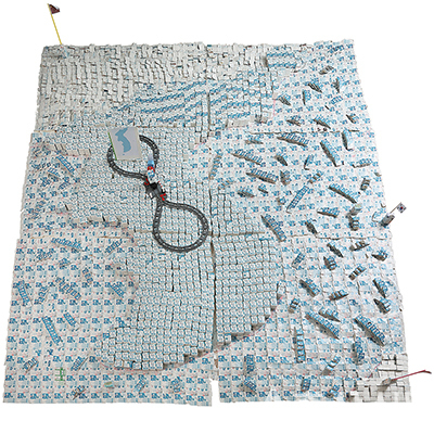 대상을 차지한 진관초등학교의 ‘함께, 통일우유를 나누다’.