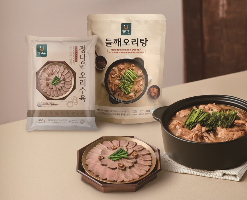 정다운, 간편 보양식 ‘오리수육‧들깨오리탕’ 신제품 2종 출시